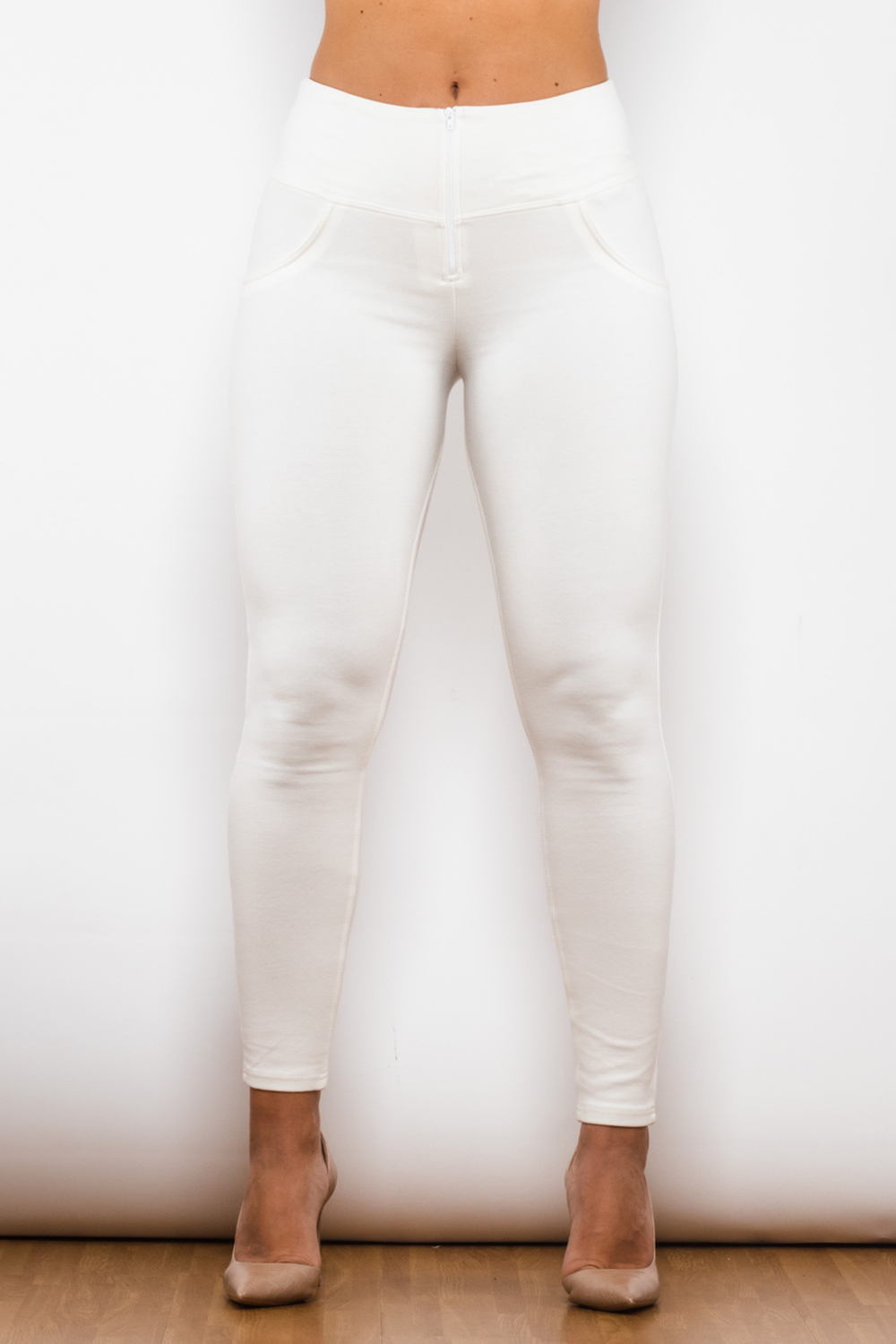 Melody White Leggings | Premium Designer Wear