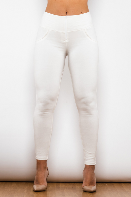 Melody White Leggings | Premium Designer Wear