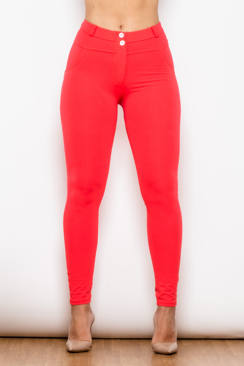 Melody Red Leggings | Premium Designer Wear