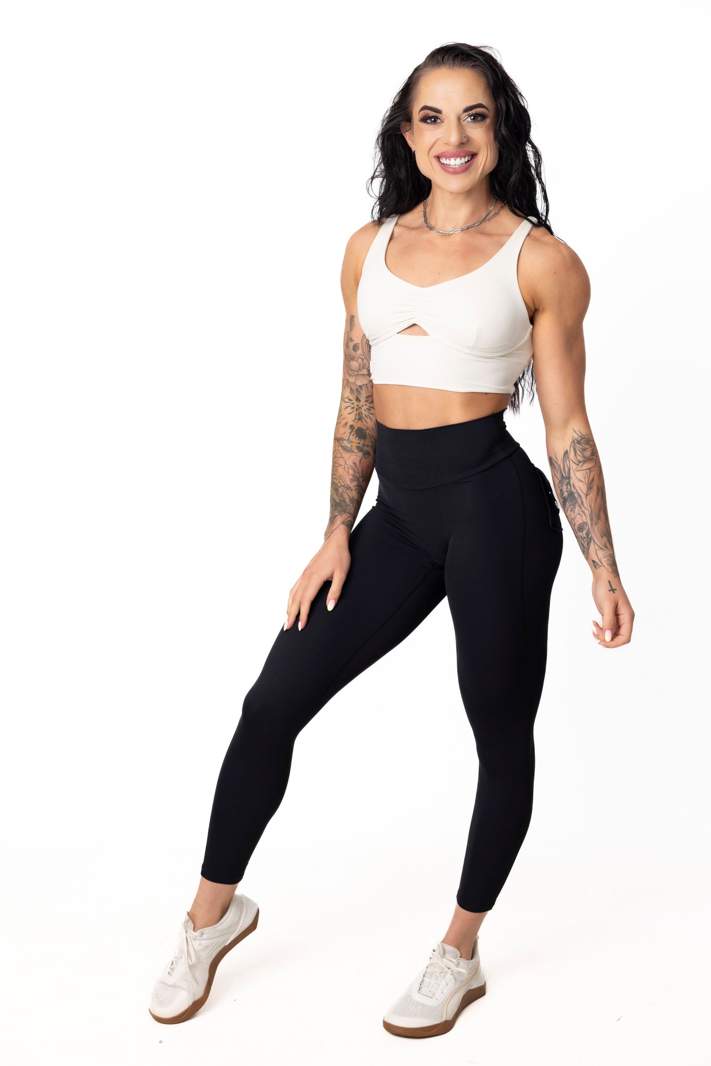 Phoenix Arise Black High Waist Leggings | Premium Active Design Wear