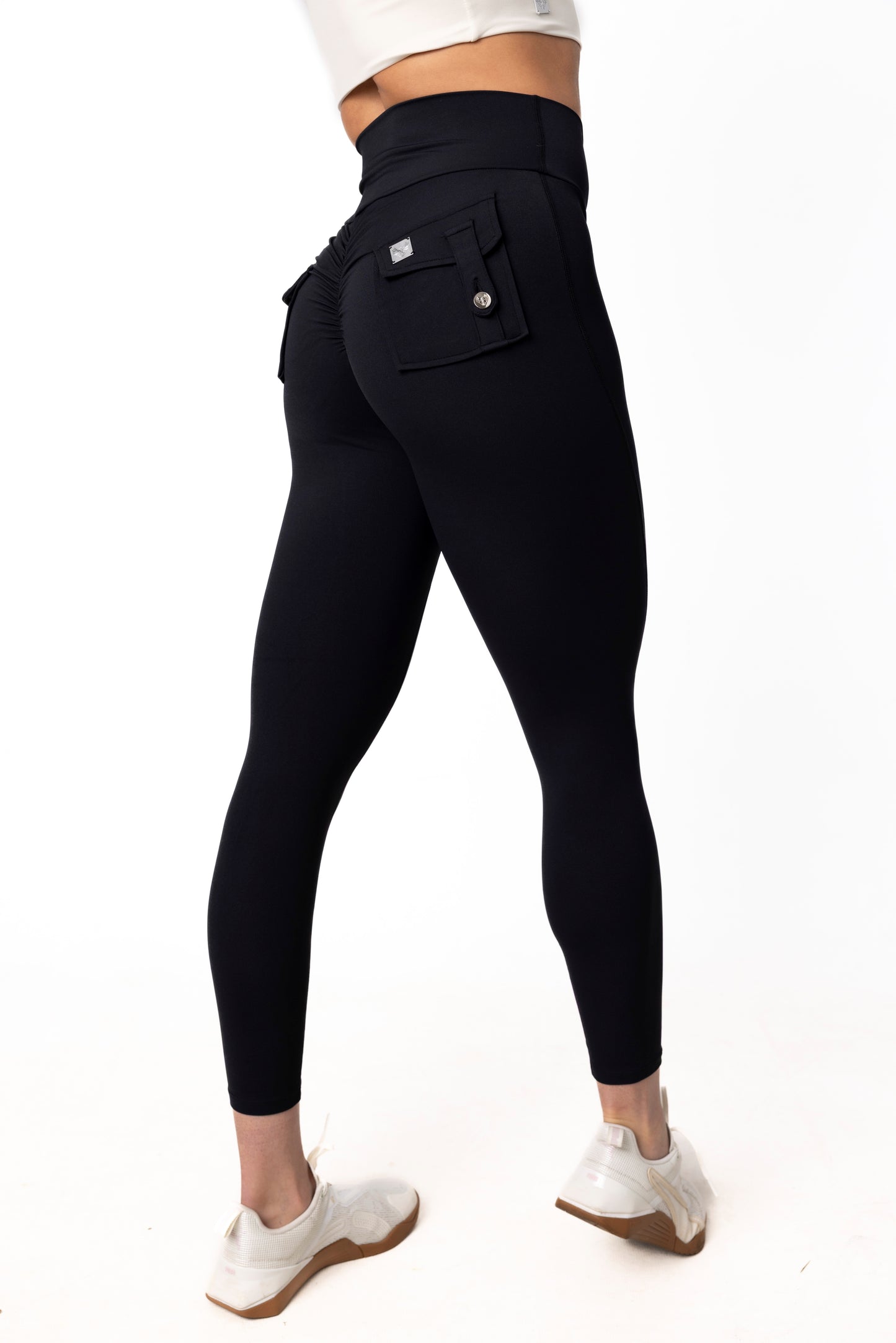 Phoenix Arise Black High Waist Leggings | Premium Active Design Wear