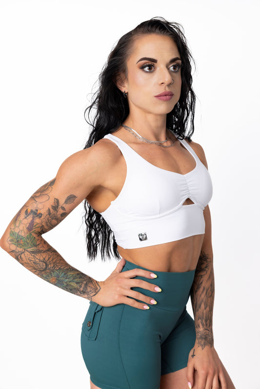 Phoenix Arise Bright White Top | Premium Active Design Wear