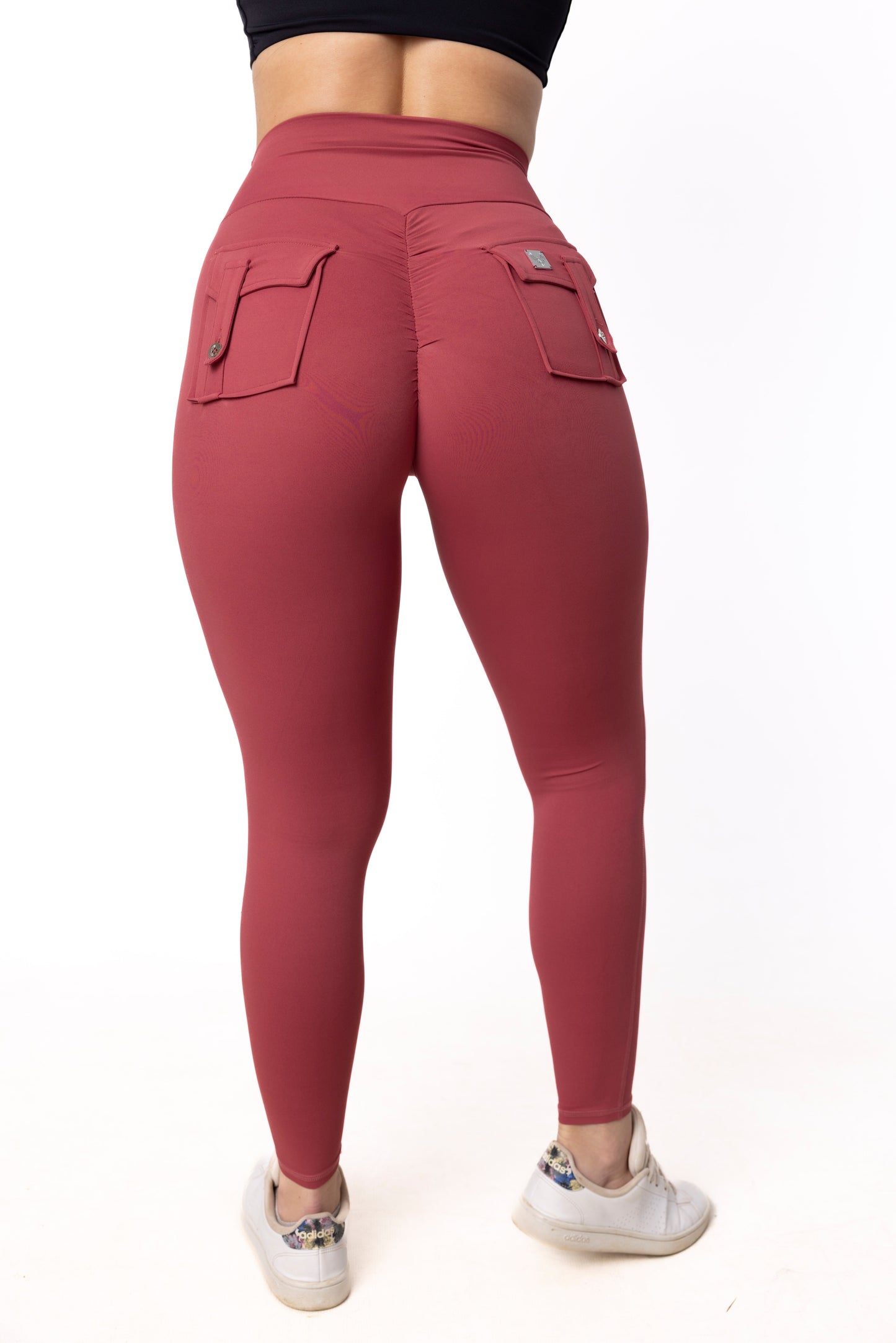 Phoenix Arise Orchid Red High Waist Leggings | Premium Active Design Wear