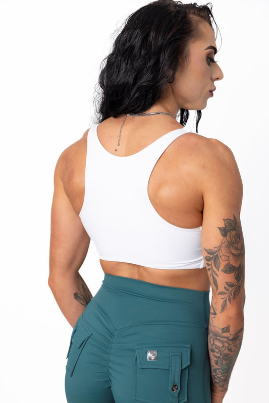Phoenix Arise Bright White Top | Premium Active Design Wear