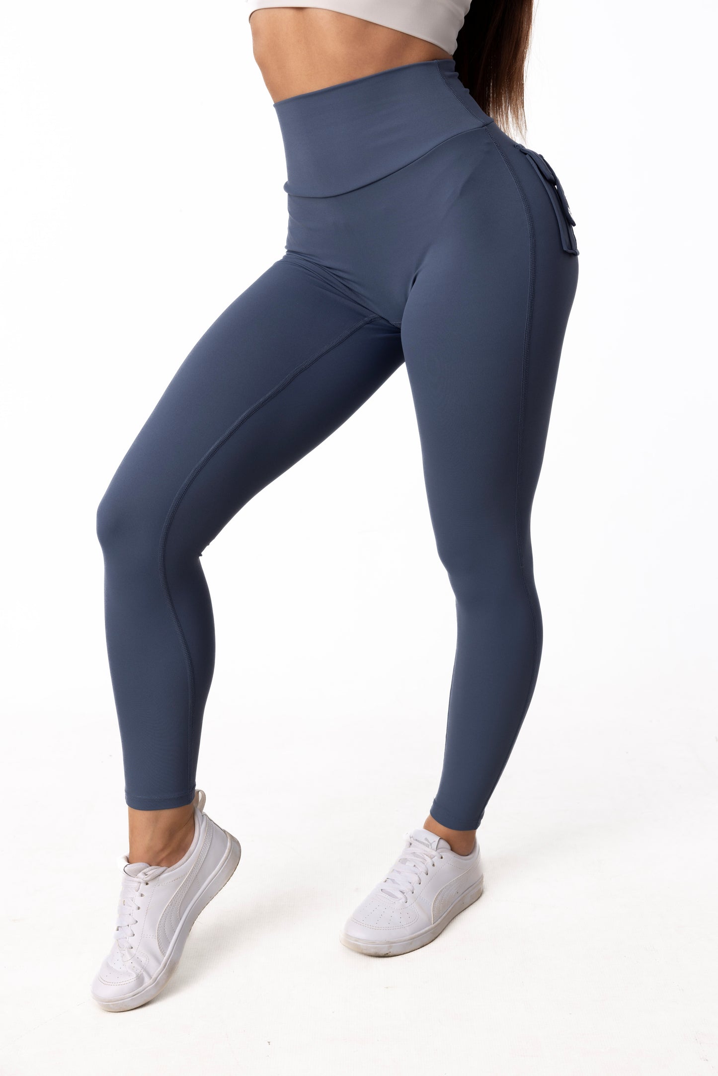 Phoenix Arise Powder Blue High Waist Leggings | Premium Active Design Wear