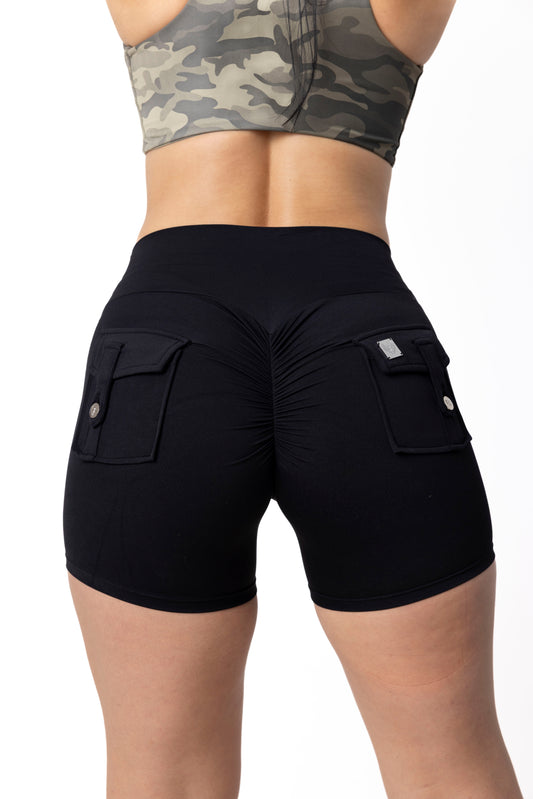 Phoenix Arise Black Shorts | Premium Active Design Wear