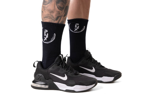 PNX Black Crew Socks