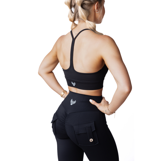Phoenix Soar Black Sports Bra
