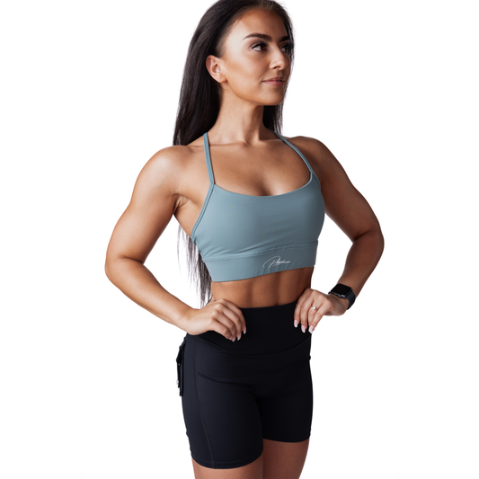 Phoenix Soar Moss Grey Sports Bra