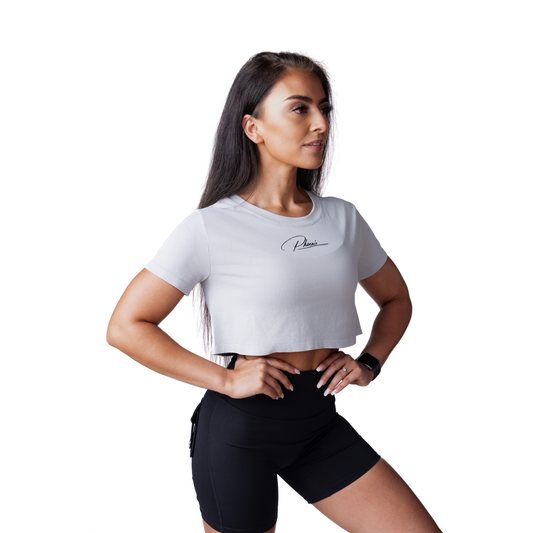 Phoenix Crowned Grey Crop Top