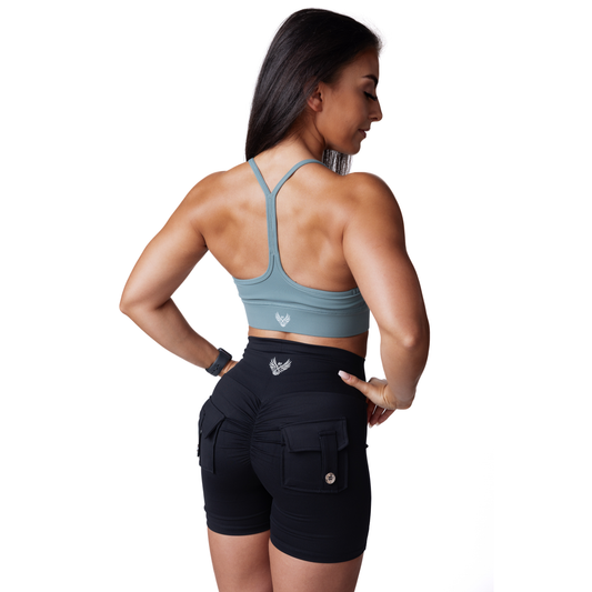 Phoenix Soar Moss Grey Sports Bra