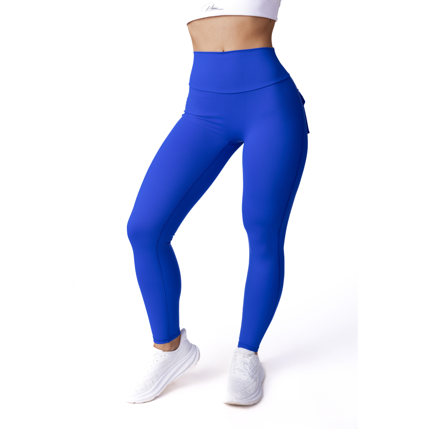 Phoenix Arise Royal Blue High Waist Cargo Scrunch Pocket Leggings