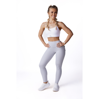 Phoenix Arise Light Grey High Waist Cargo Scrunch Pocket Leggings