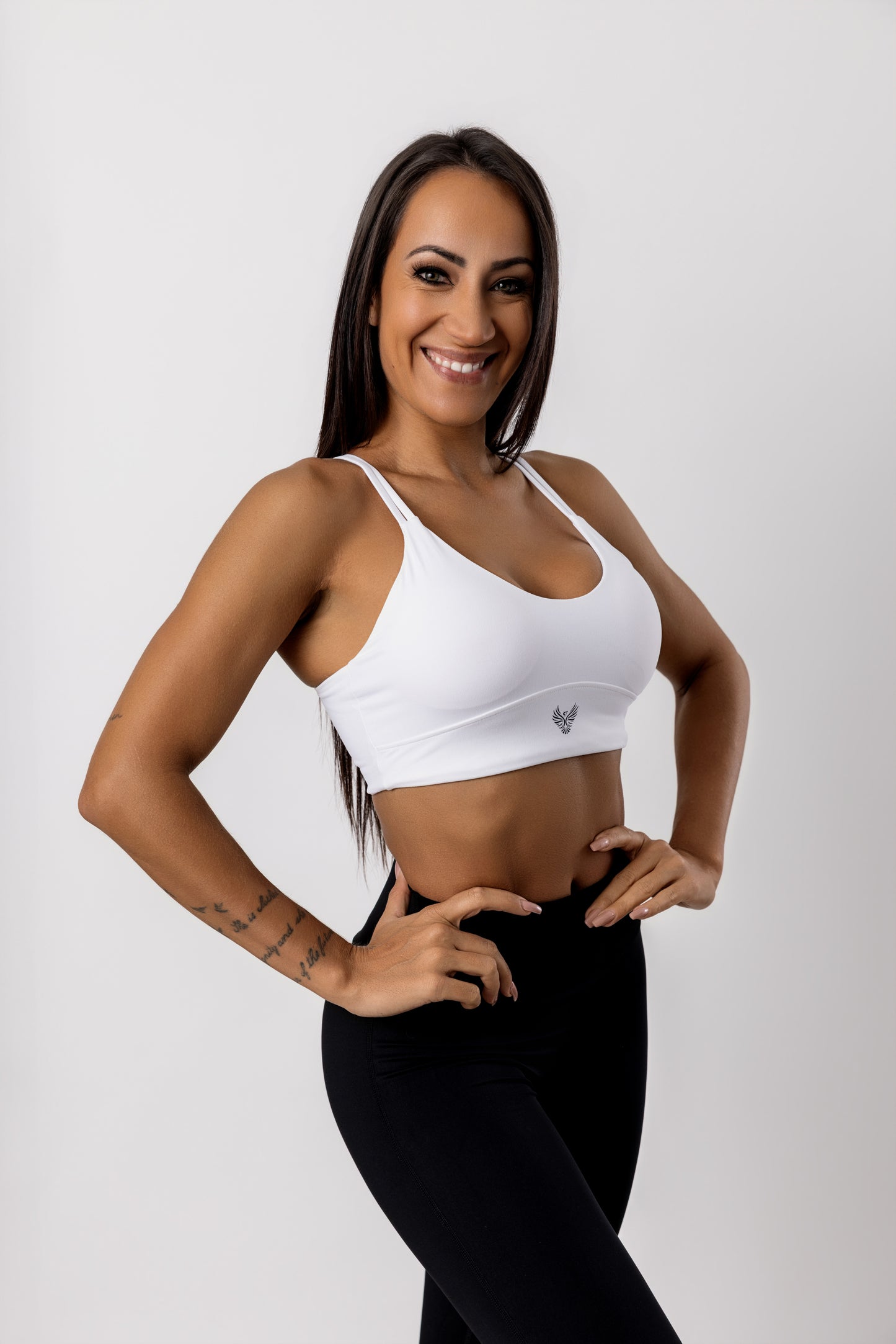 Revive White Sports Bra