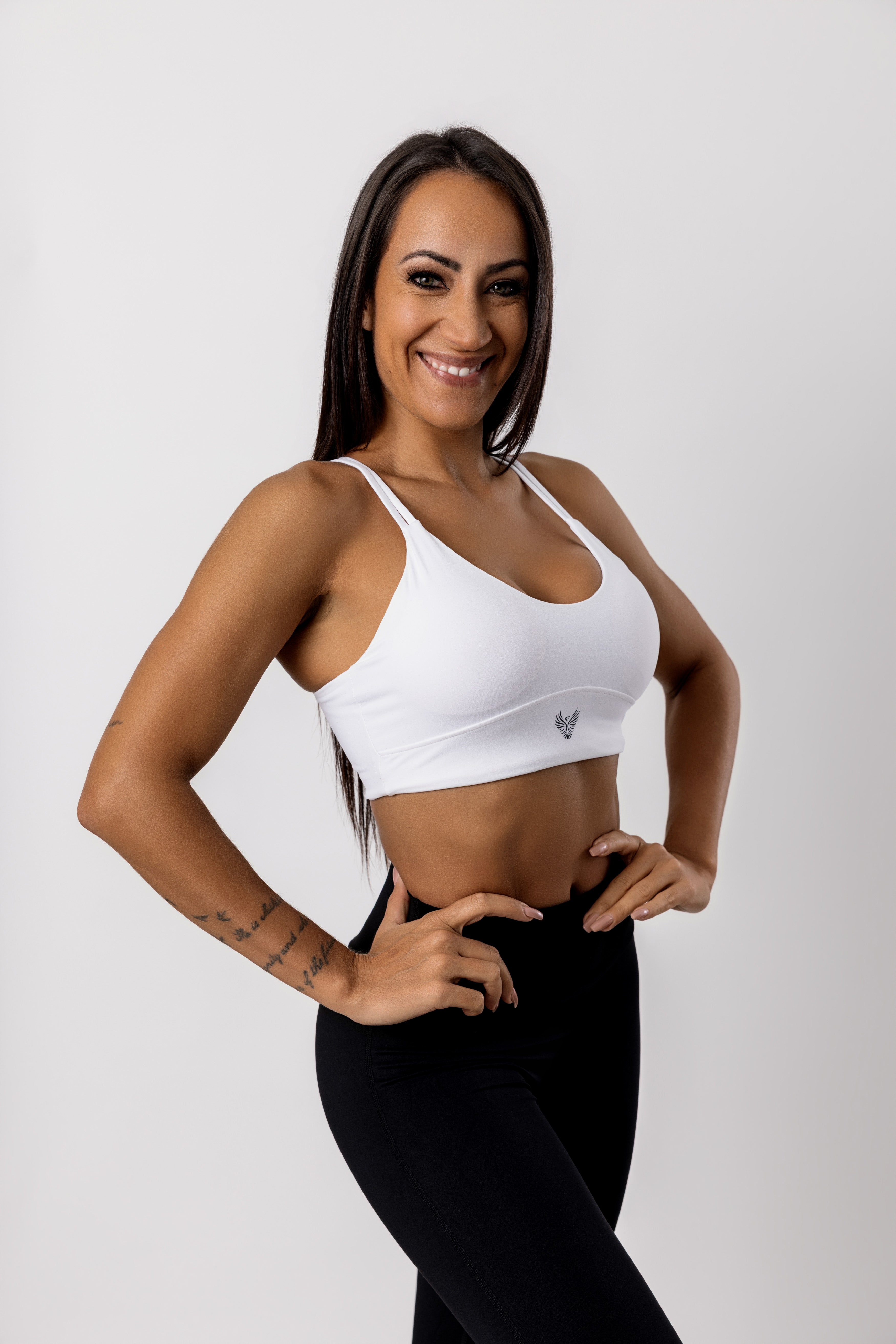 Revive White Sports Bra