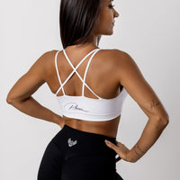 Revive White Sports Bra