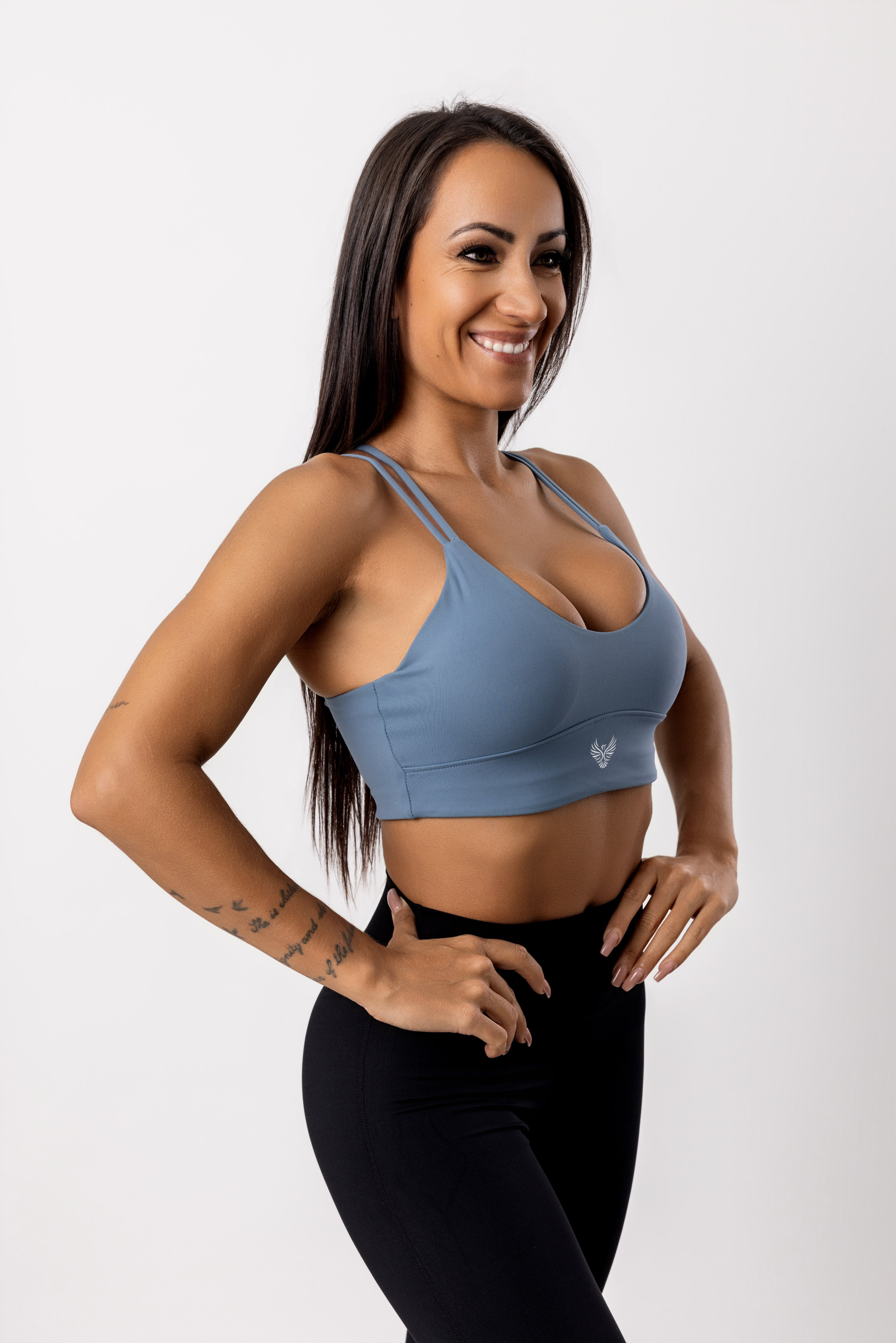 Revive Steel Blue Sports Bra