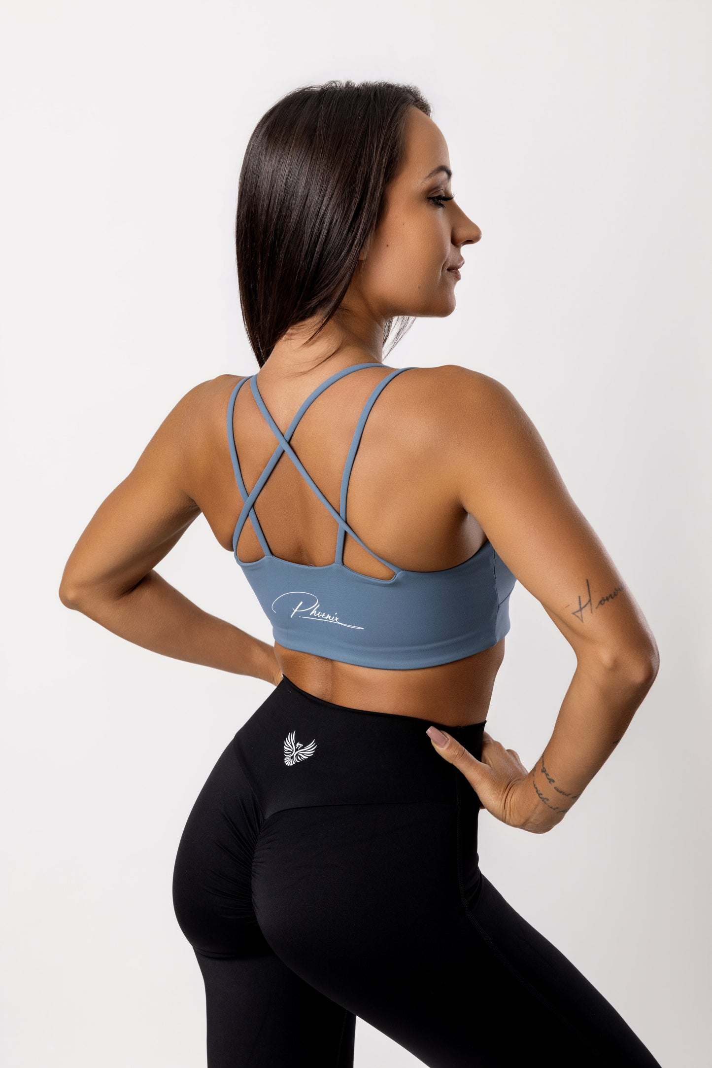 Revive Steel Blue Sports Bra