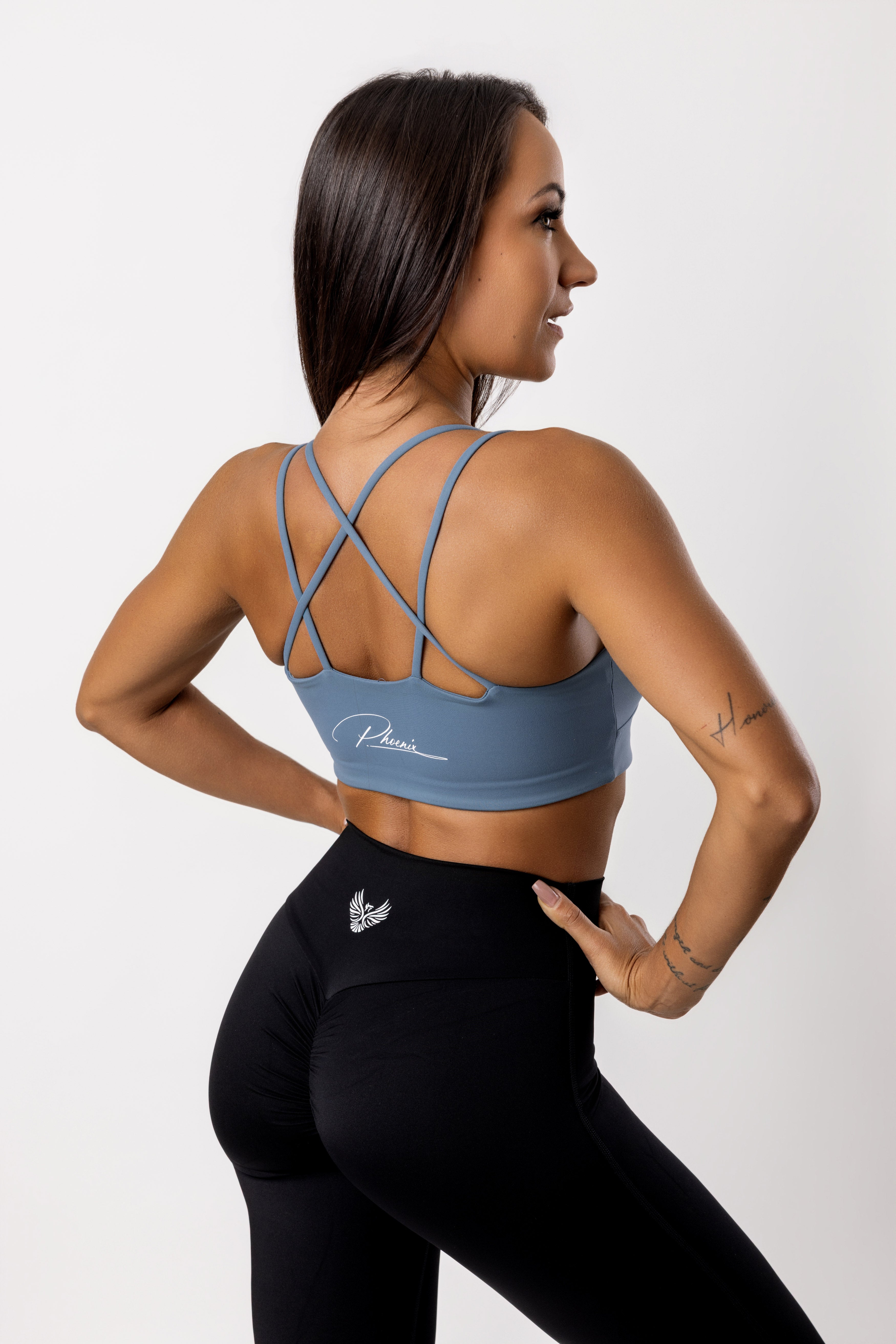 Revive Steel Blue Sports Bra