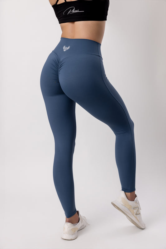 Risen Powder Blue High Waist Scrunch Leggings