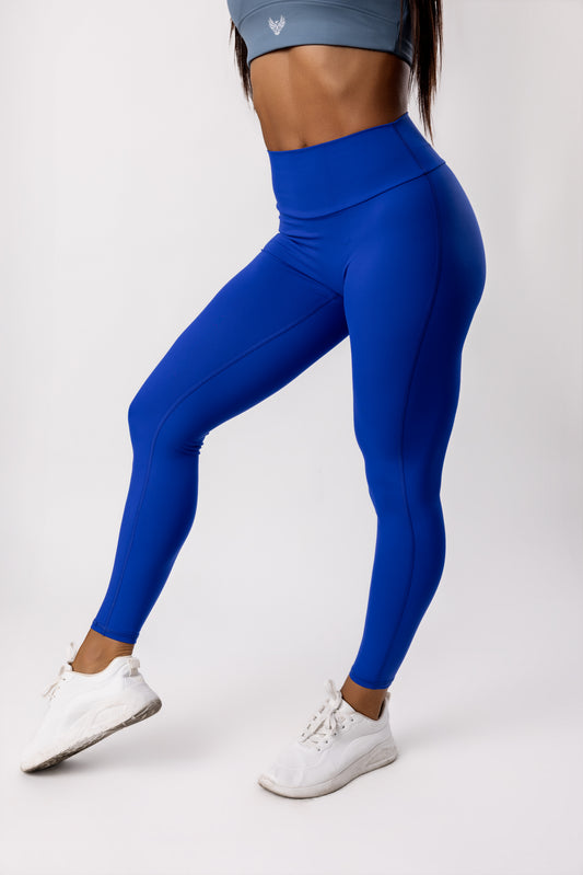 Risen Royal Blue High Waist Scrunch Leggings