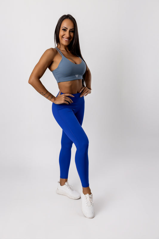 Risen Royal Blue High Waist Scrunch Leggings