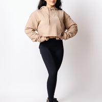 Ascend Champagne Crop Hoodie