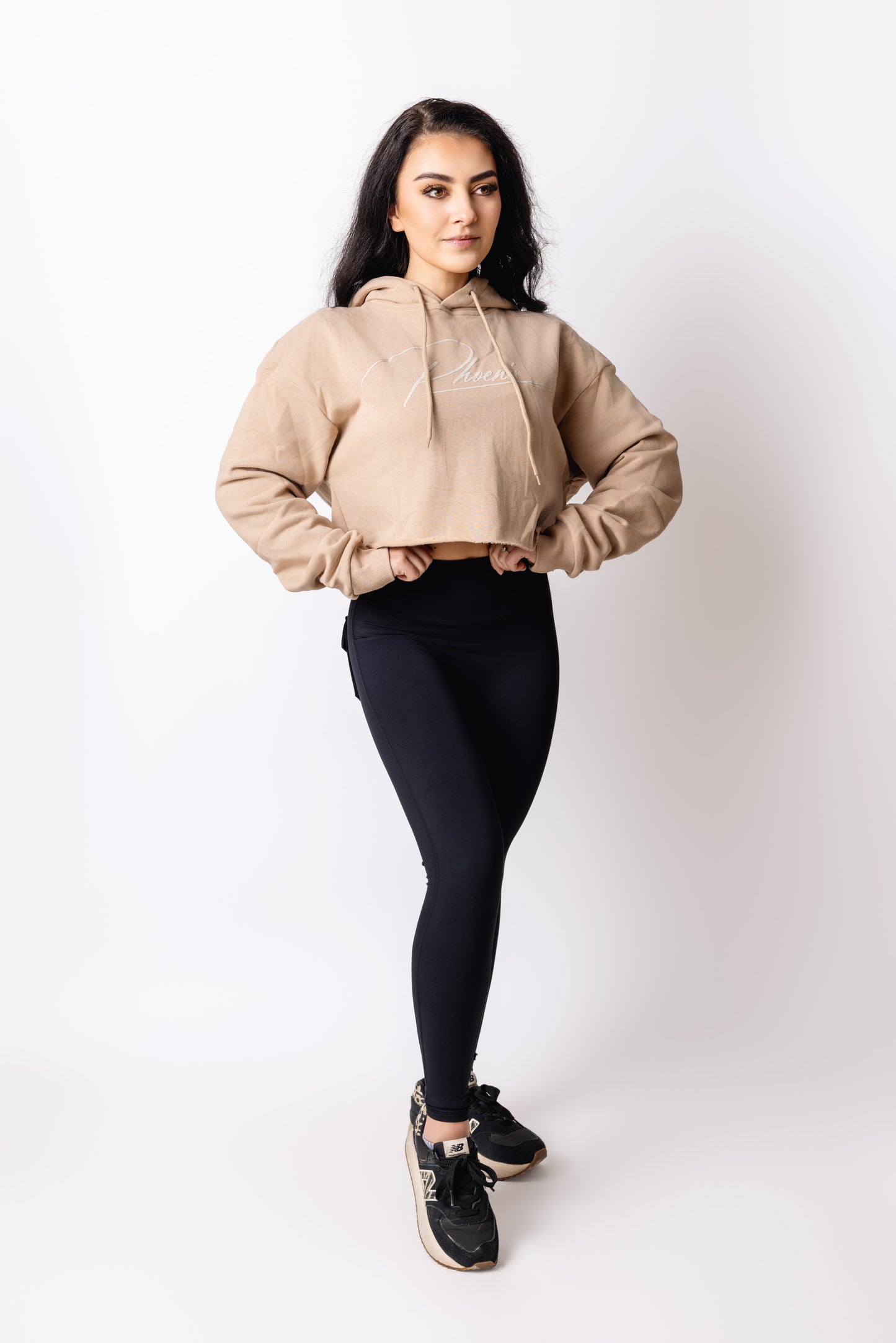 Ascend Champagne Crop Hoodie