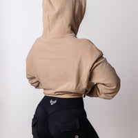 Ascend Champagne Crop Hoodie