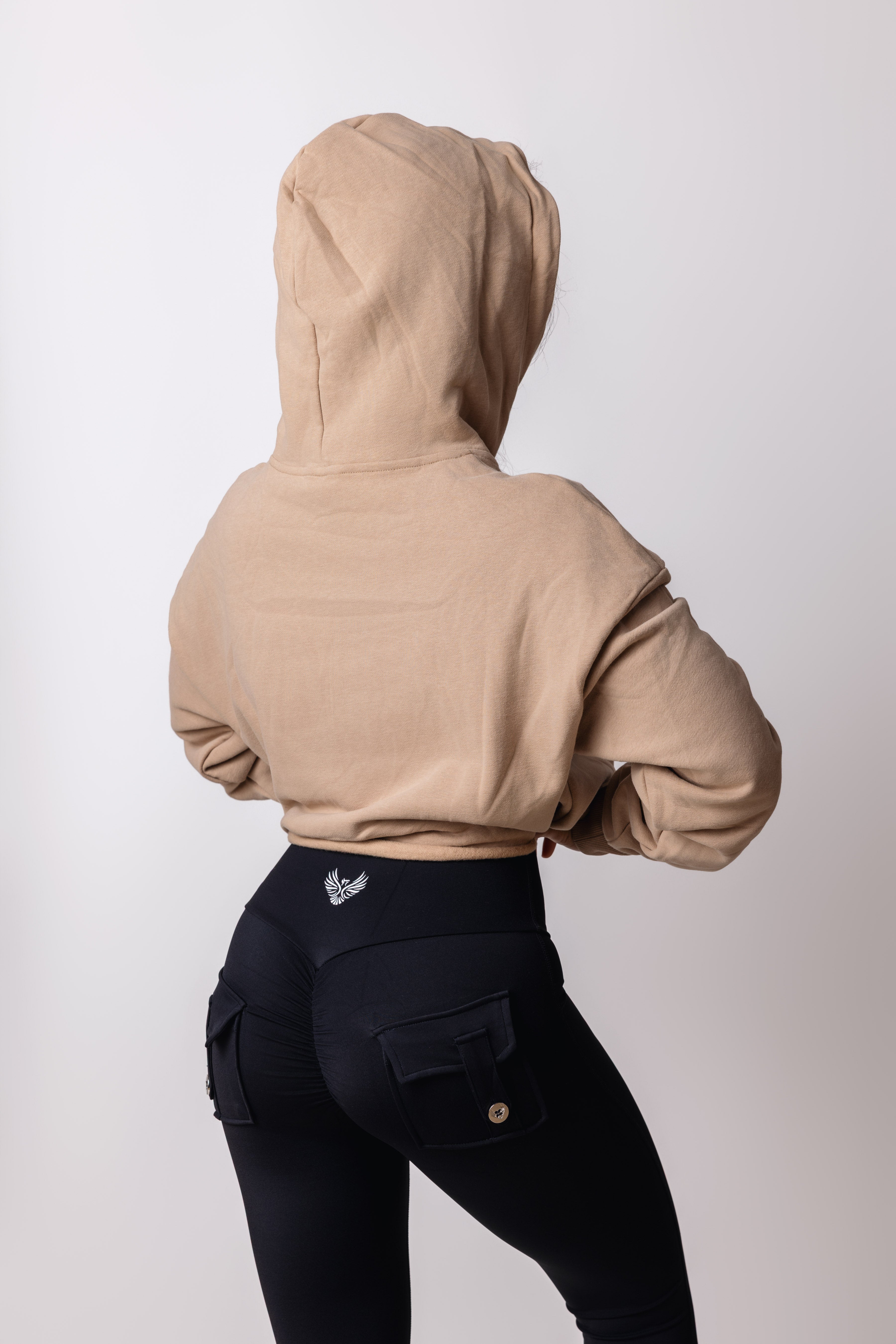 Ascend Champagne Crop Hoodie