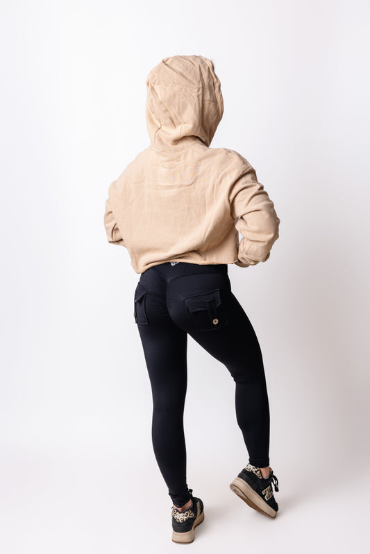 Ascend Champagne Crop Hoodie