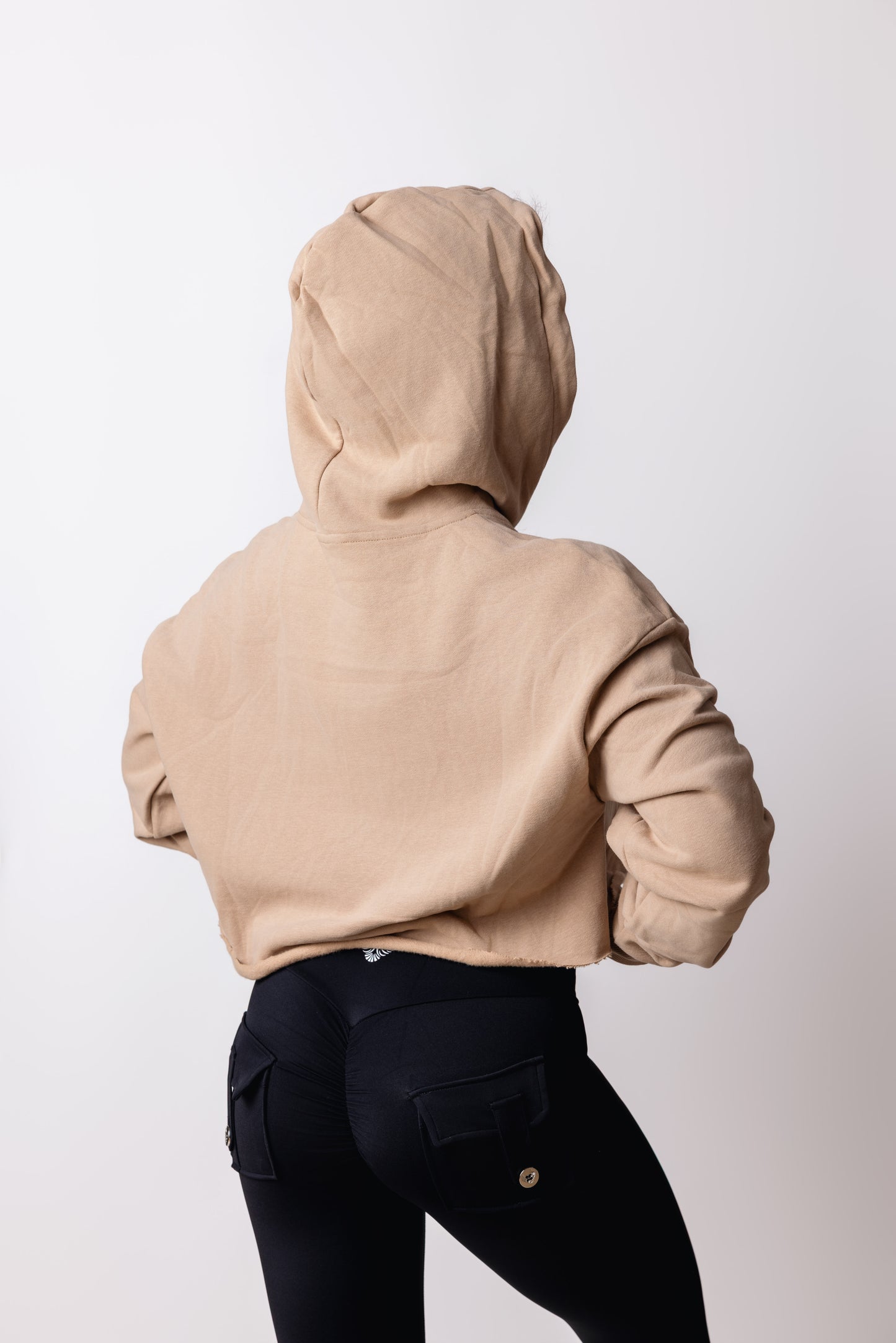 Ascend Champagne Crop Hoodie