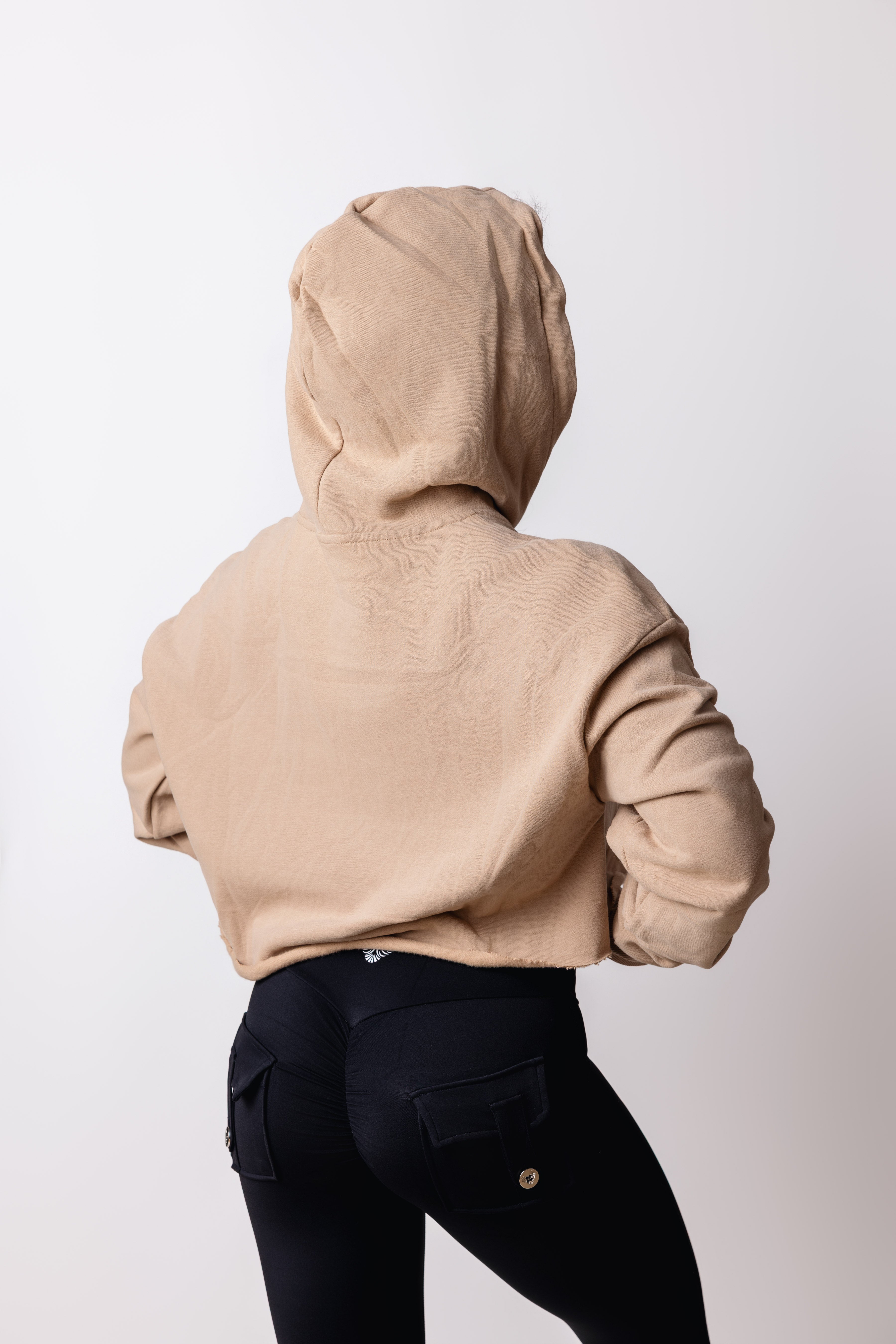 Ascend Champagne Crop Hoodie