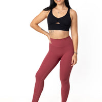 Phoenix Arise Orchid Red High Waist Cargo Scrunch Pocket Leggings