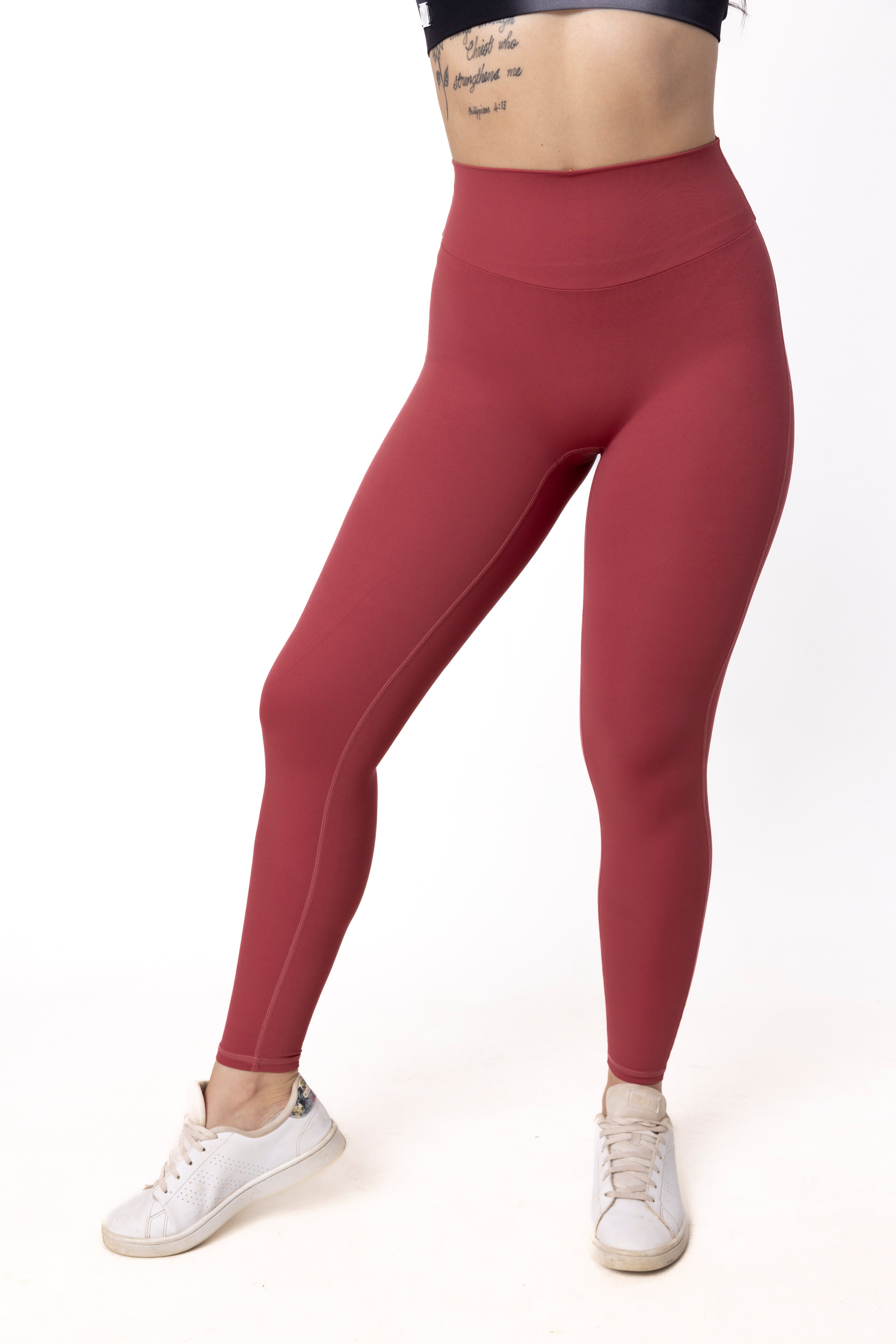 Phoenix Arise Orchid Red High Waist Cargo Scrunch Pocket Leggings