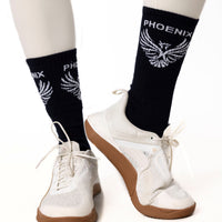 Phoenix Black Crew Socks