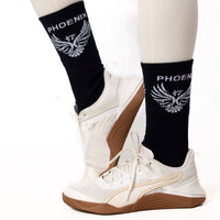 Phoenix Black Crew Socks