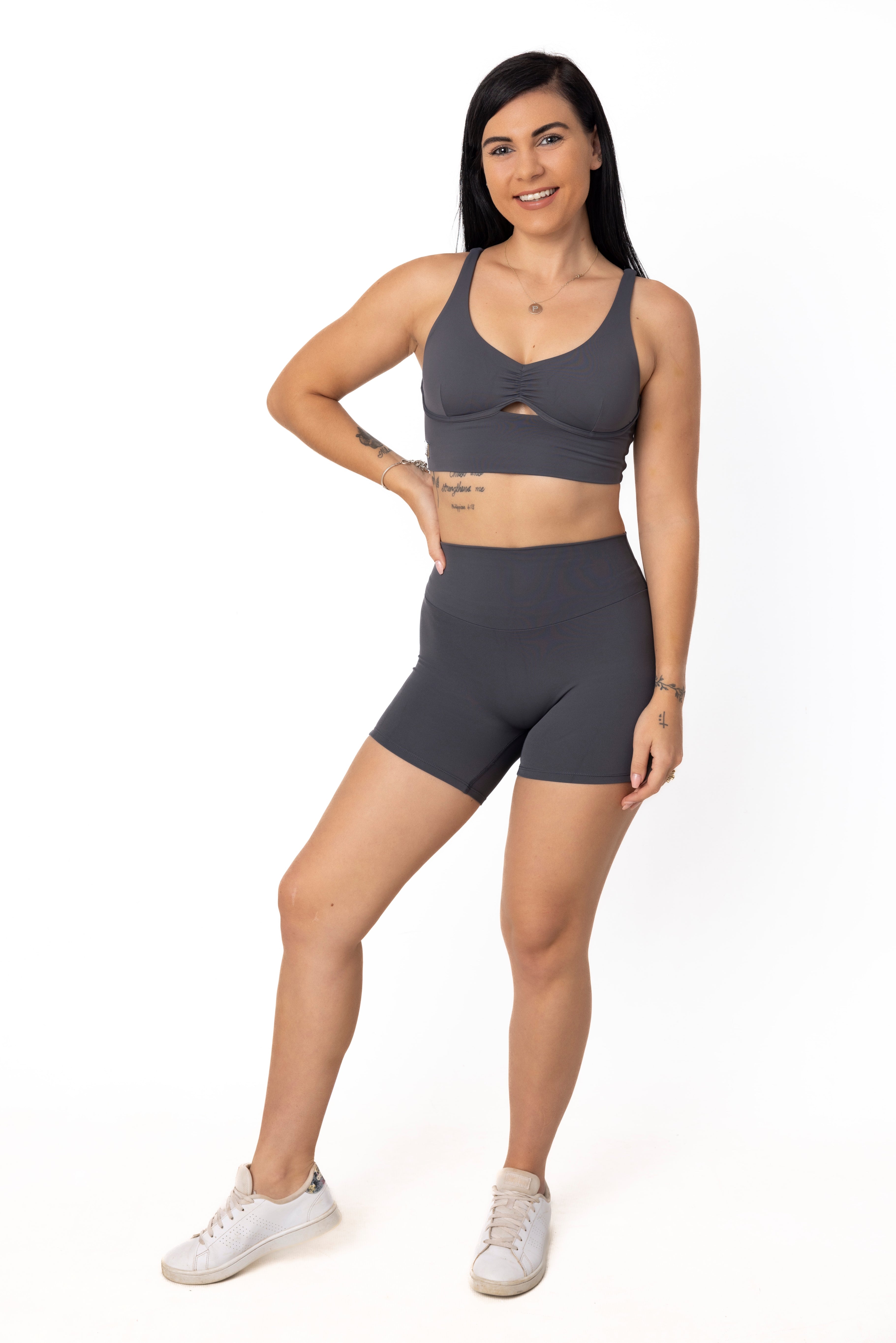 Phoenix Arise Charcoal Sports Bra