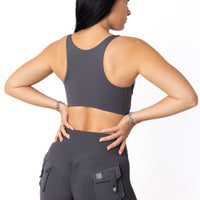 Phoenix Arise Charcoal Sports Bra