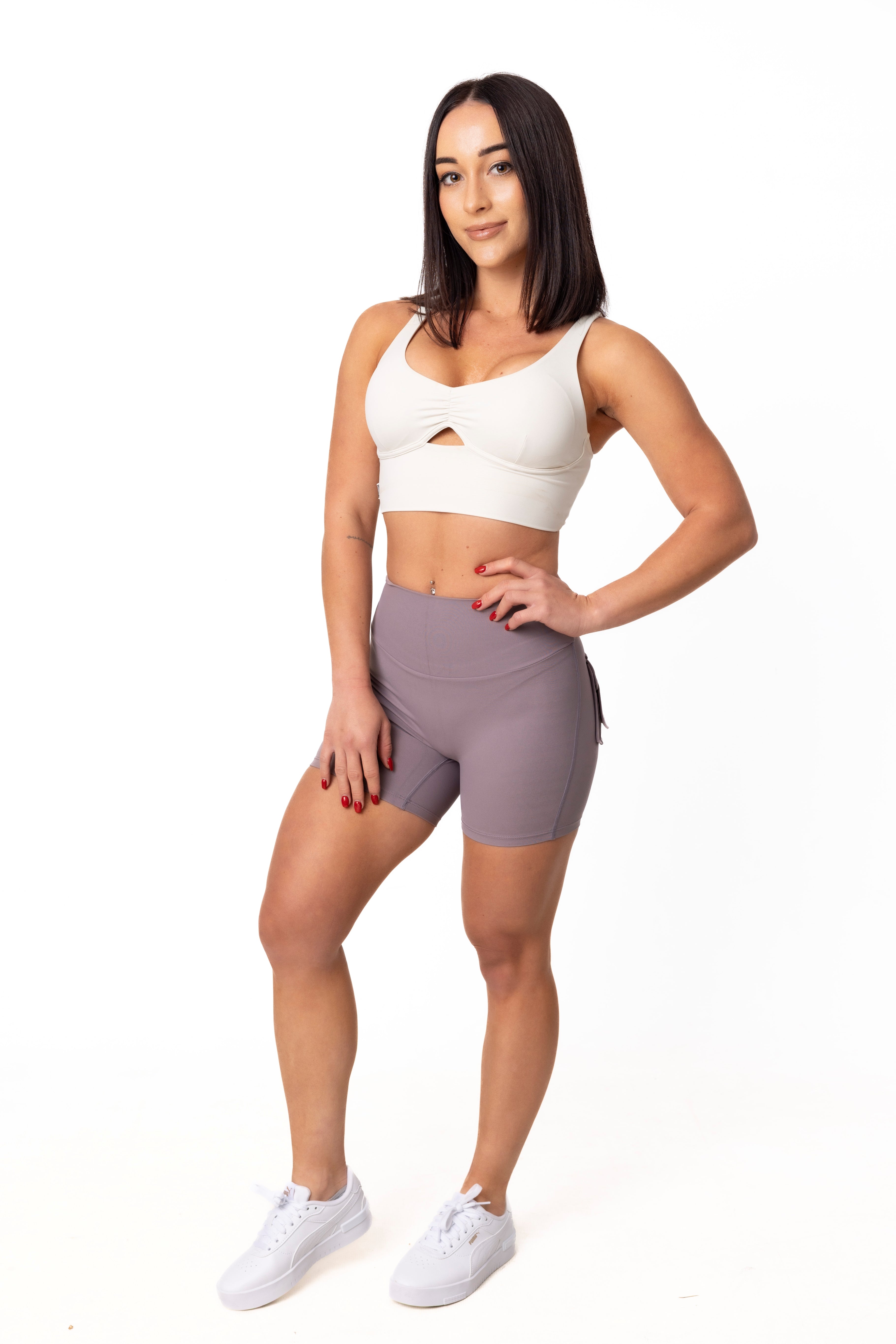 Phoenix Arise Royalty Cargo Scrunch Pocket Shorts