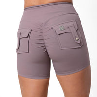 Phoenix Arise Royalty Cargo Scrunch Pocket Shorts