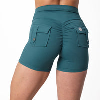 Phoenix Arise Tranquility Cargo Scrunch Pocket Shorts