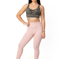 Phoenix Arise Rose Pink High Waist Cargo Scrunch Pocket Leggings