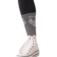 Phoenix Gray Crew Socks