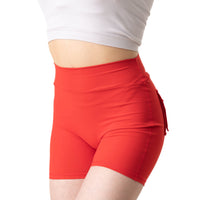 Phoenix Arise Radiant Red Cargo Scrunch Pocket Shorts